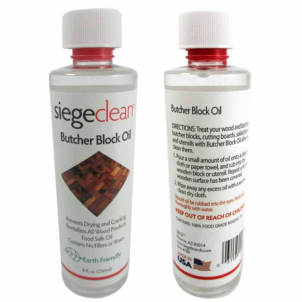 2 Pack Butcher Wood Block Oil Cutting Board Oil Food Grade Mineral Safe 16 Oz