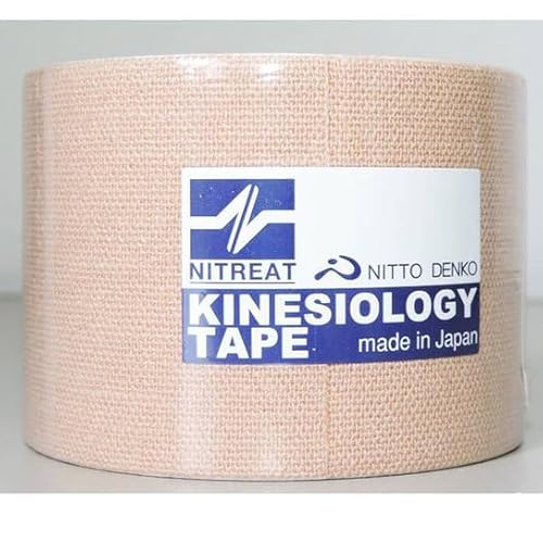 Bandagem Adesiva 5 cm x 5 m Kinesio Tape Kinesiology Nitto Denko Bege