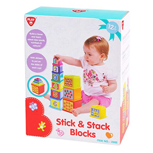Playgo Kids Animal Stick & Stack Blocks Toy Eco-Friendly & Non-Toxic Early Childhood Development Toys For Fine Motor Skills Just Perfect For Your Little One 12 Months & Older #TOP4