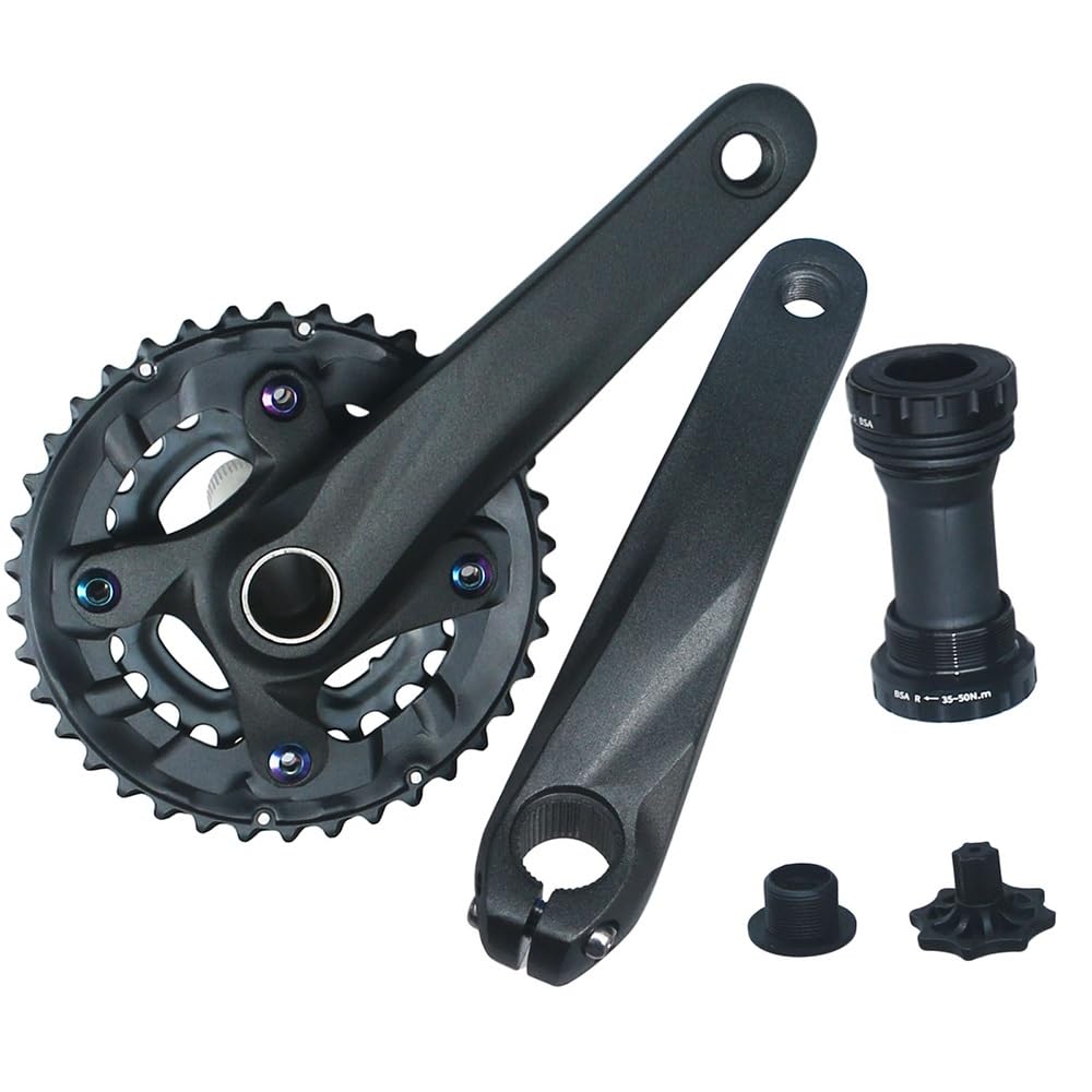 Amazon.co.jp: ダブルチェーンリングクランクセット 26-36T 28-38T MTB