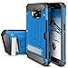 Evocel® Galaxy S7 Case [Explorer Series Pro] Premium Dual Layer Hybrid Protector [Metal Kickstand][Credit Card Slot] For Samsung Galaxy S7 (SM-G930), Blue (EVO-SAMS7-CK02)