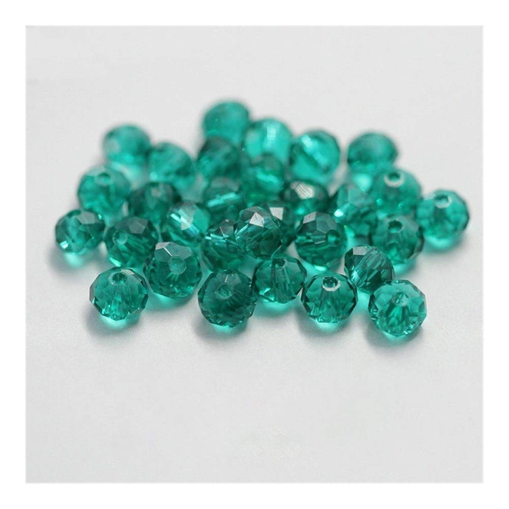 PATIKIL 10 mm ronde kristallen kralen, 100 stuks glazen facetkralen