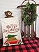 Jolly Jon Large Christmas Bags Santa Sacks ~ Eco Friendly Reusable Cotton Designs - XL 27 x 19 Gift Bag Sack Storage Size - Red Car with Tree Santa Sack - Drawstring Closure