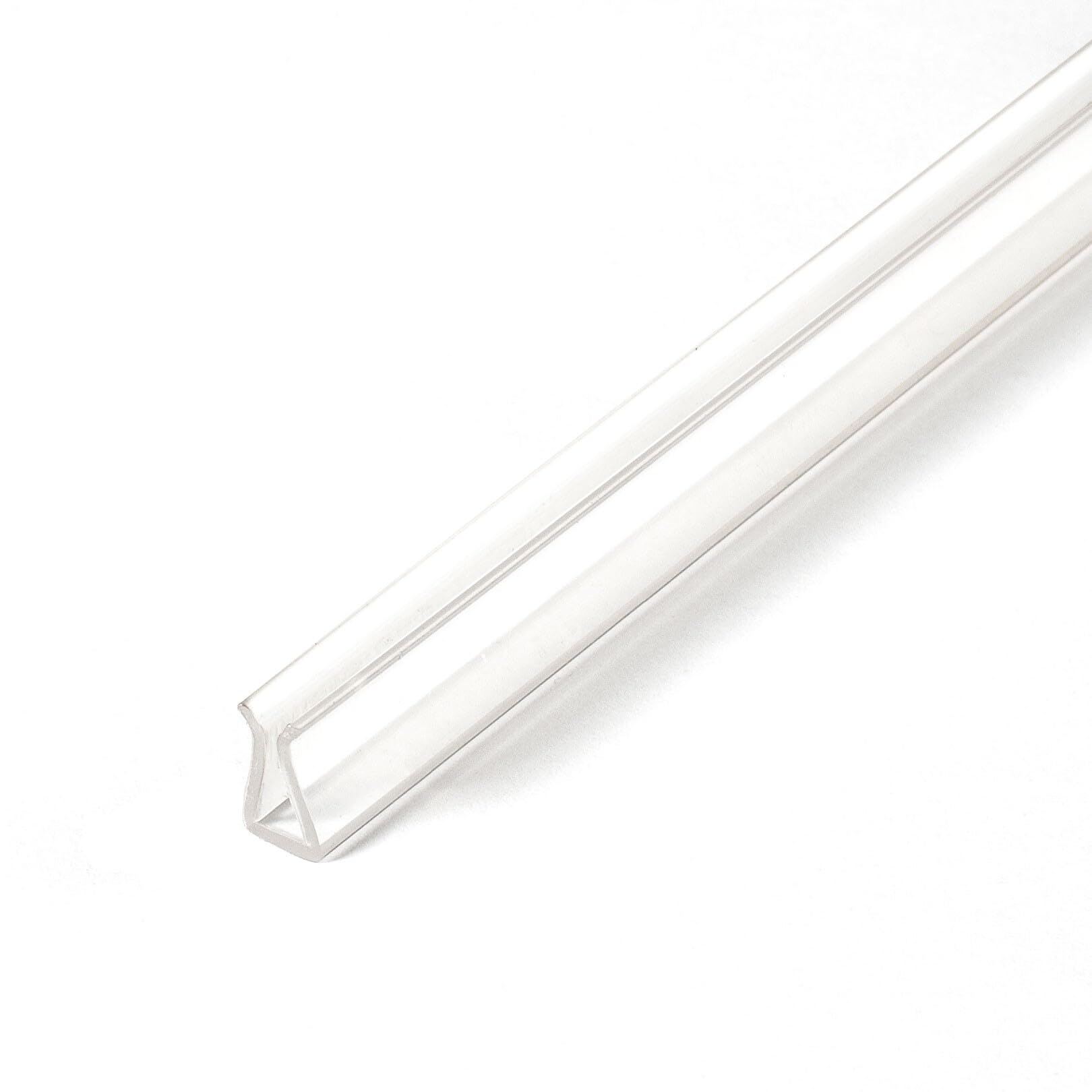 Outwater Plastics 142F-Cl Clear 3/16'' Styrolux U-Channel Clear Plastic U-Channel/C-Channel 46 Inch Lengths (Pack of 3)