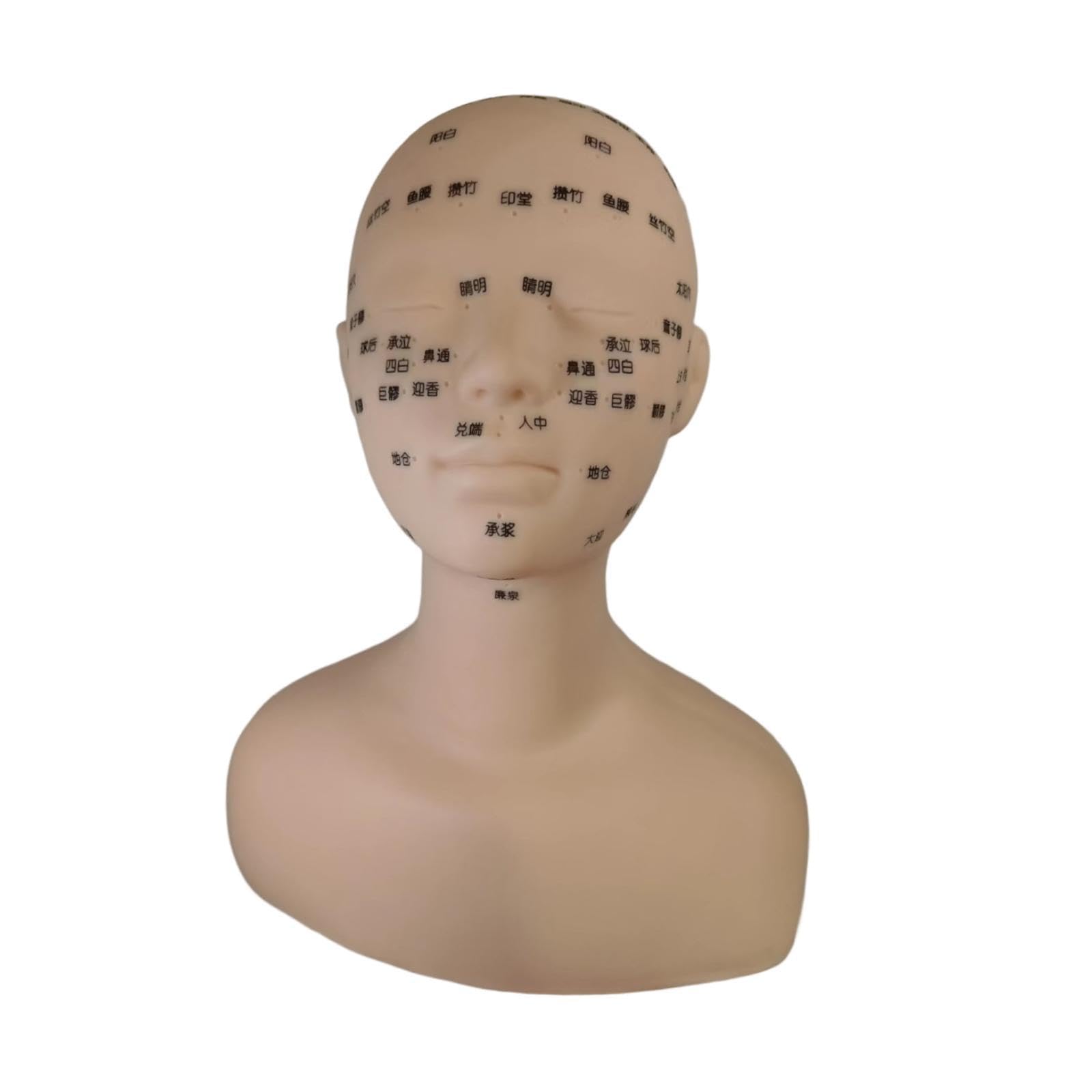 SECRET DESIRE Training Mannequin Head Practical Practice Tool for Beauty Massaging Nursing black-image-0