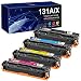 7Magic Compatible Toner Cartridges for Canon 131 131H Color ImageCLASS MF624Cw MF628Cw MF8280Cw LBP7110Cw LBP7100Cn for HP 131A 131X laserjet pro 200 Printers (Black, Cyan, Yellow, Magenta, 4 pk)
