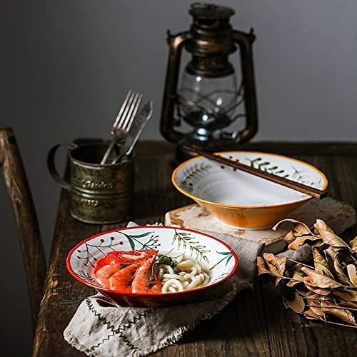 Ramen Schüssel, japanische Vintage Schüssel für Suppe, Udon Nudeln, Salat, Persönlichkeitsdesign