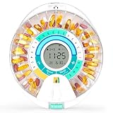Betife Automatic Pill Dispenser with Alarm, Electronic Monthly Pill Organizer for Elderly, Timed Pil