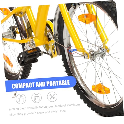 Juego 8 piezas tapas de válvula francesa de aleación de aluminio para bicicletas, tapas de válvula para neumáticos de bicicleta de carretera y montaña, de color azul, fáciles de instalar miniatura 7
