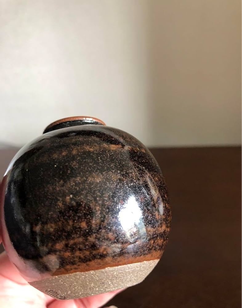 未使用 茶道具 松本鉄山 造 中興名物 漢作唐物茶入「岩城文琳