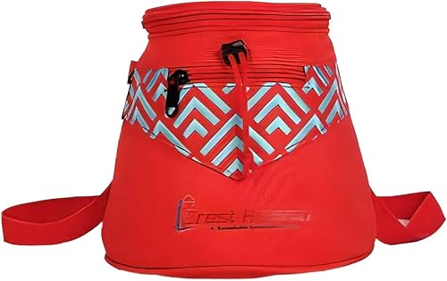 Miniatura 1 de Pequeña bolsa de tiza para escalada en roca y entrenamiento de gimnasio, 3 bolsillos con cremallera, bolsa de tiza con cinturón de clip rápido