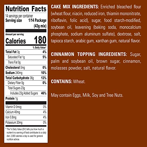 Krusteaz Muffin Mix Variety Pack, 1 Cinnamon Swirl Crumb Cake & Muffin Mix (21 Oz), 1 Cranberry Orange Muffin Mix (18.6 Oz), 1 Wild Blueberry Muffin Mix (17.1 Oz), (3 Ct) #TOP5