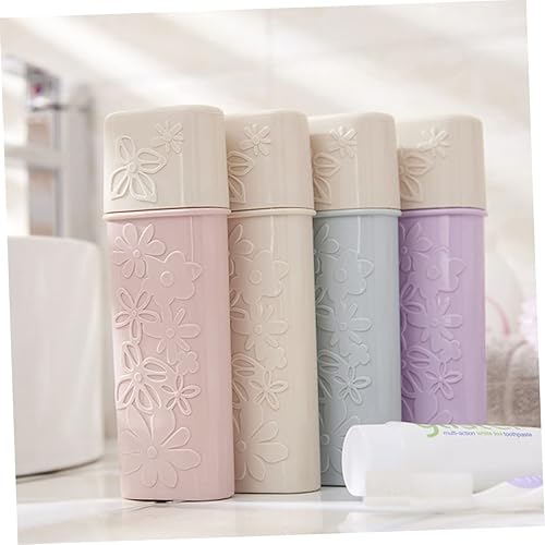 Miniatura 8 de Caja de cepillo de dientes de viaje, taza de pasta de dientes al aire libre, estuche para cepillos de dientes de viaje, soporte para cepillos de