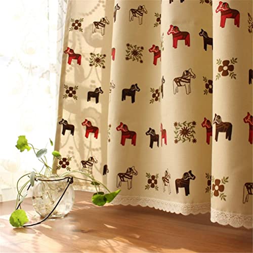 Cenefas de ventana de café para cocina cortinas cortas de lino de algodón 140x150cm 4