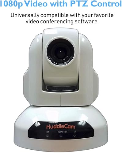 Miniatura 6 de HuddleCamHD Cámaras de conferencia USB con control PTZ - Cámaras web para videoconferencia Zoom (3X, blanco)