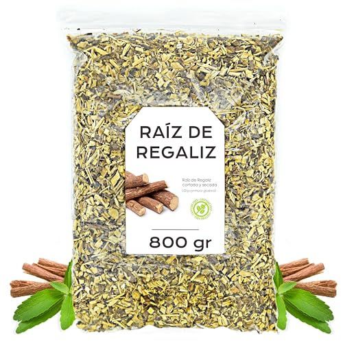 Infusión Regaliz 800 gr - Té de Raíz de Regaliz Cortada - Raíz de Regaliz para Infusión - Propiedades Naturales - Infusión de Hierbas (800 gr)