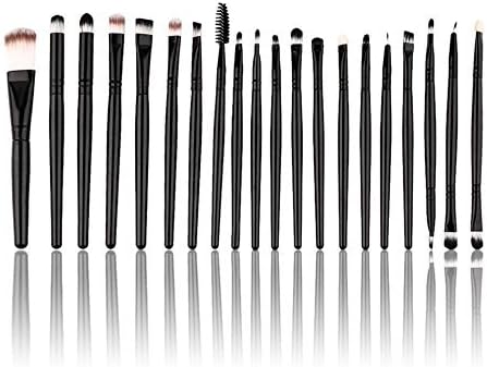 Osloon Makeup Brushes, 20 Pieces Professional Face Eye Shadow Eyeliner Foundation Blush Lip Powder Concealer Brush Set Multi-functional Cosmetic Tools Black Color