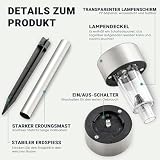 GIGALUMI Lampy solarne na zewnątrz ogród LED oświetlenie krajobrazowe/ścieżki światła stal nierdzewna-12 sztuk