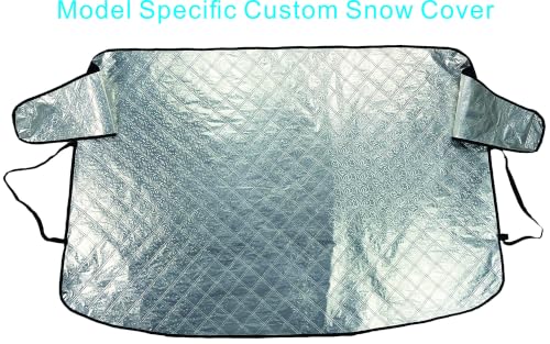 Image of Toyota Prius Windshield Snow Cover 2023-2026 Custom Fit Windshield Cover for Ice and Snow Frost - Triple-Layer Insulated Waterproof with Elastic Straps and Storage Pouch