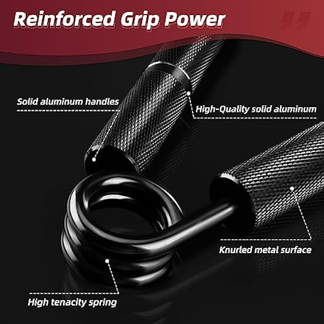 Hand Grip Strengthener Set, 6-Pack 50LB to 300LB Hand Grips Finger Strengthener, Heavy-Duty Grip Strength Trainer with Protective Foam for Forearm Exercise, Hand Gripper, Hand Therapy, Ideal for Home Gym and Muscle Building