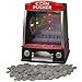 SCS Direct Mini Arcade Machine - Electronic Coin Pusher with Lights & Sounds - Works with Real Pennies or 300 Included Plastic Coins