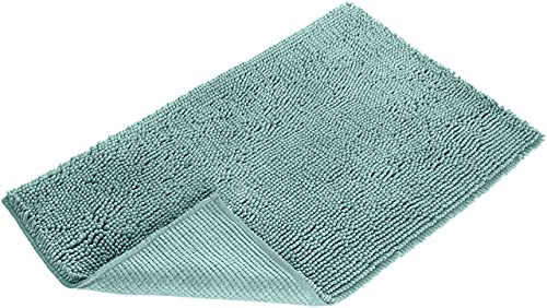 Image of Amazon Basics Bathroom Rugs, Extra Soft Absorbent Shag Bath Rugs, Non-Slip Backing, Quick Drying, Machine Washable, Plush Comfort for Bathroom Floor, Tub and Shower, 21 inch x 34 inch, Seafoam Green