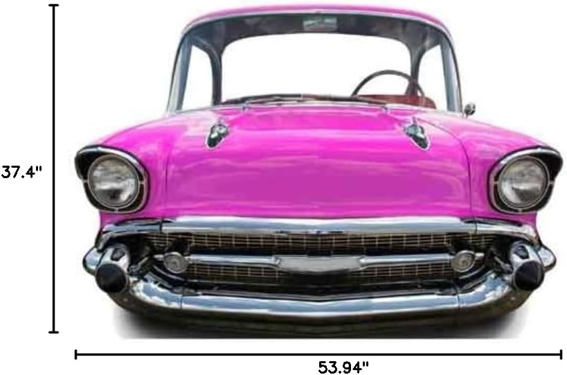 Pink Car - Stand In Cardboard Cutout / Standee / Standup