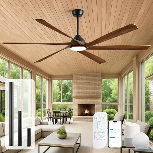 ShreeFindee 72 Inch Smart Ceiling Fan with Light
