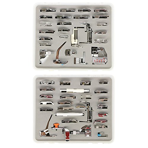 Stormshopping Janome Brother Singer Low Shank Domestic Sewing Machine Presser Feet 52pcs Deluxe Package - Image 2