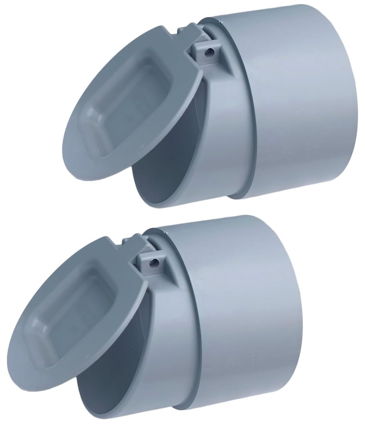 ESEKSAFAR PVC Drain Backflow Valve Anti Rats Cockroaches, Snakes Backflow Strainer Cap,Cover,Hose Non Return Water for pipe (2pc -2 inch PVC Drain cap Means 63mm O.D. Pipe)-image-44