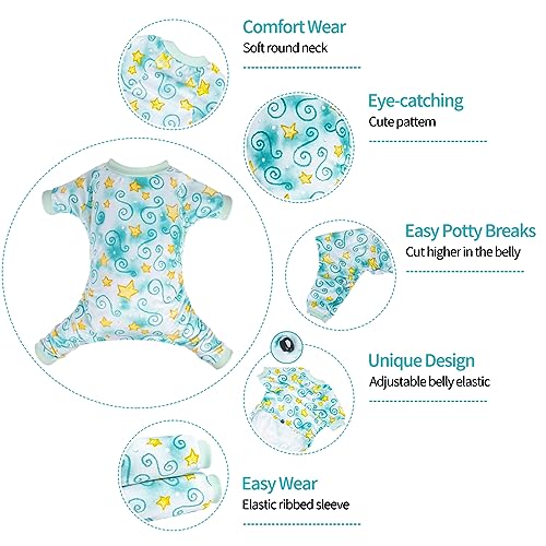 Image of CuteBone Small Dogs Outfit Soft Puppy Onesies Pjs Dog Pajamas Pet Coat Cat Apparel Comfy Doggie Jumpsuit Bodysuit for All Seasons