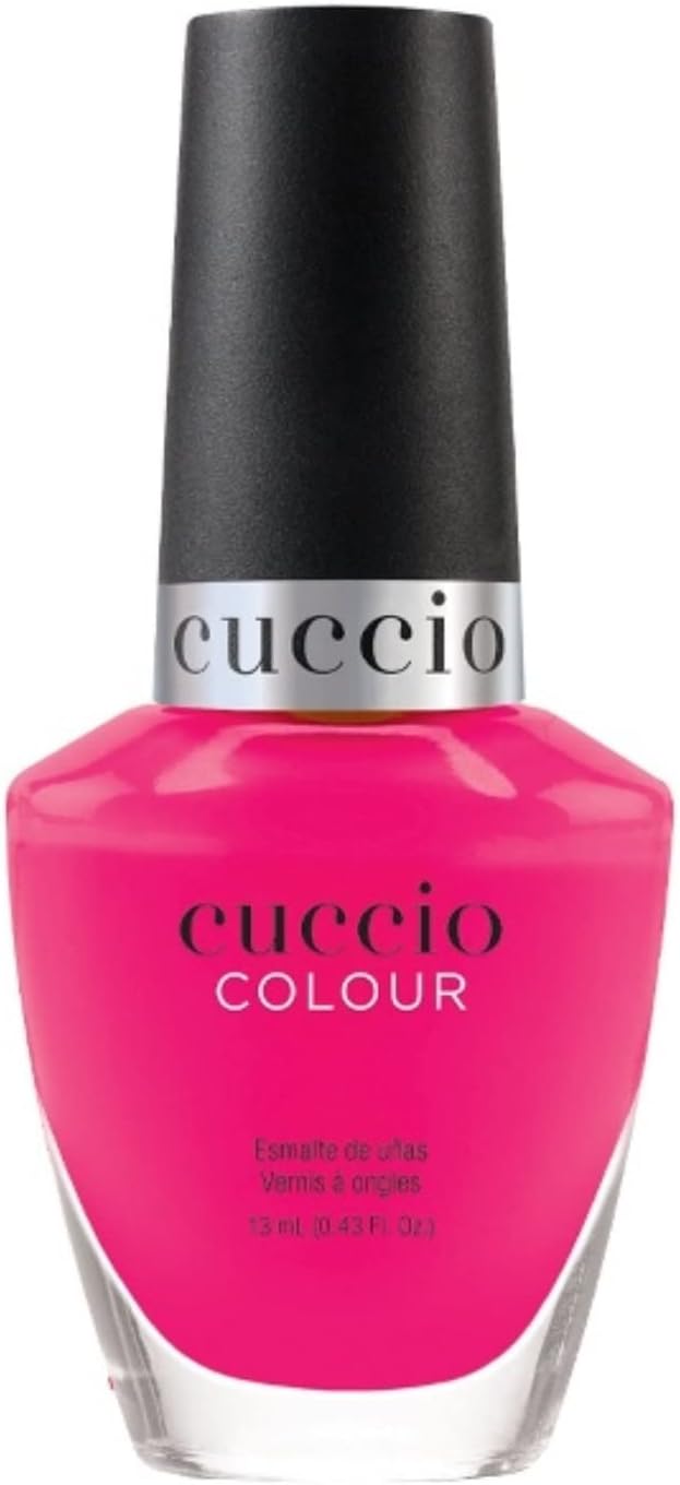 Cuccio We Got the Beat | Neon Nail Polish Nail Paint | 13ml | Long Lasting, Glossy, Vegan | Paraben Free | No Yellowing | FREE from Harmful Chemicals - Fuchsia