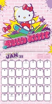Calendar 2025 Hello Kitty Mini Wall Calendar Book