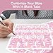 EssexWares - Pink Patches Bible Tabs for Old and New Testament, 80 Large Print Tabs for Bible Study, Water-Resistant and Durable Bible Index Tabs for Women and Men - 1.7