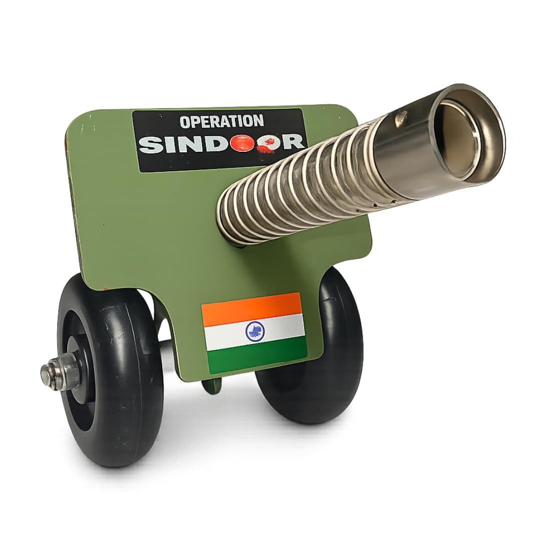 Mini Cannon – Bird Deterrent Device for Agriculture, Outdoor Use Only, Bijili Cracker Sound Blasts, 4 lbs Heavy-Duty Build, Collectible Figurine Stainless Steel Statue Shelf Desktop Decorative Model-image-47