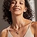 FRUMOS 14K Gold Plated Crystal Pendant Necklace Dainty Cubic Zirconia Pendant Necklaces for Women Choker Necklaces fashion jewelry for Women Gift (Pink Crystal Gold)