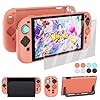 Coooudqs Dockable Case for Nintendo Switch 2 Case dockable, PC Slim Hard Shell for Switch 2 Accessories, Scratch & Shock Protection Cover for Joycon 2 with Screen Protector and Thumb Grip