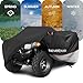 NEVERLAND Waterproof ATV Cover, Outdoor Heavy Duty Quad Cover Tear-Resistant 4 Wheeler Covers All Weather UV Protection for Polaris Sportsman Yamaha Honda Quad Bike (Black & Silver, L)