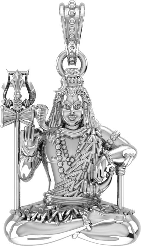Pendentif Dieu Shiva en argent sterling 925, médaillon d'exception ciselé