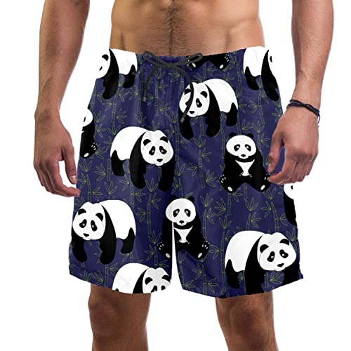 Maillots de bain hommes JDEZ pandas bambou respirant et léger