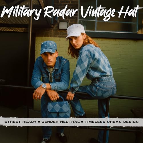 Image of Funky Junque Newsboy Hat for Women - Distressed Cadet Cap, Army Military Style Vintage Baseball Hat