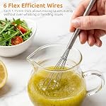 U-Taste Small Mini Whisks for Cooking, 18/8 Stainless Steel 7" Wisking Tool - Image 4
