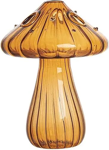 Miniatura 7 de 3 piezas de terrario de cristal con forma de hongo jarrones hidropónicos nórdicos lindos macetas contenedores para plantas cumpleaños, Navidad, Año