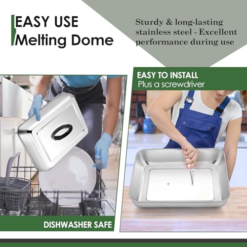 Joyfair Dome para derretir queso para parrilla, set 2 pcs miniatura 7