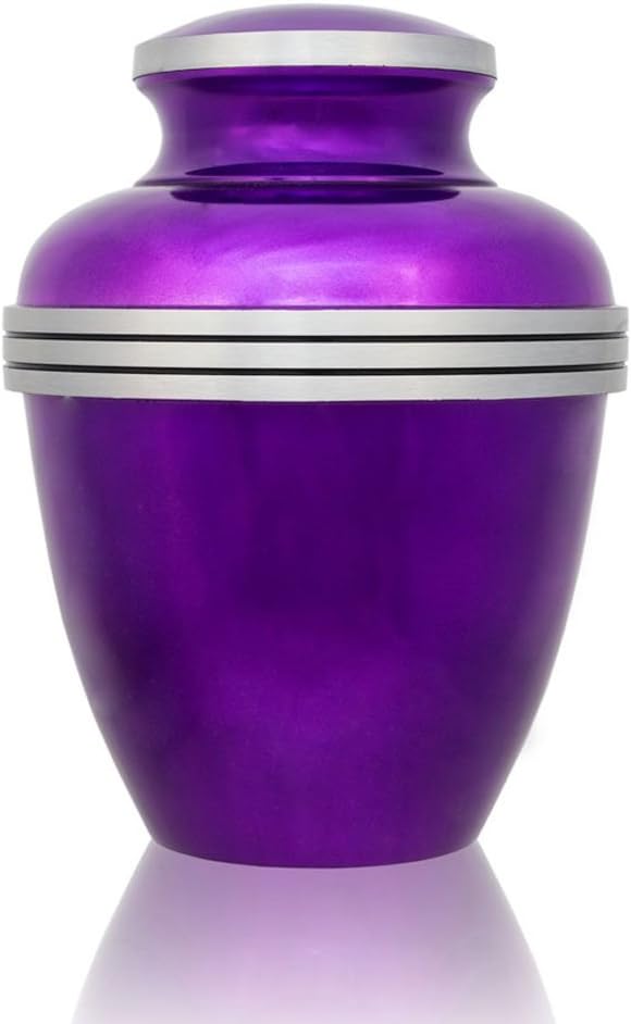 Banded Alloy Cremation Urn Medium Holds Up to 85 Cubic
