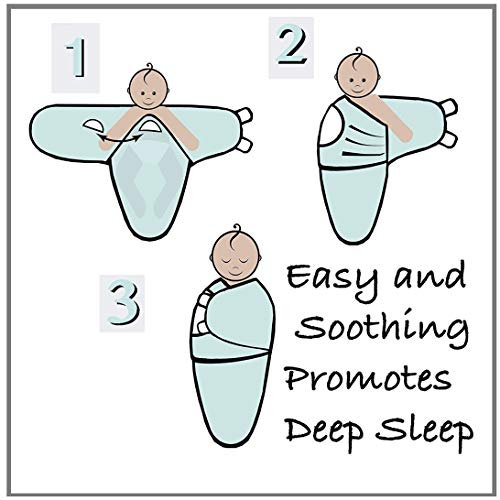 100% Organic Cotton Swaddle Blanket Baby Girl Boy Infant Sleep Sack Wrap, Adjustable Infant Swaddle Wrap Newborn Babies Small 0-3 Months. (Galaxy 3 Pk) #TOP4