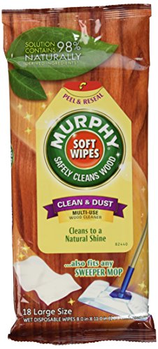 MURPHY Wet Disposable Soft Wipes, Large, White, 18 Count MURPHY Wet Disposable Soft Wipes, Large, White, 18 Count