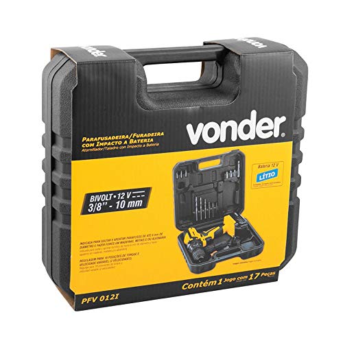 Vonder Parafusadeira E Furadeira 12V 3/8 Pfv012I Com Impacto Bivolt 4 Vonder Parafusadeira E Furadeira 12V 3/8 Pfv012I Com Impacto Bivolt - Imagem 4