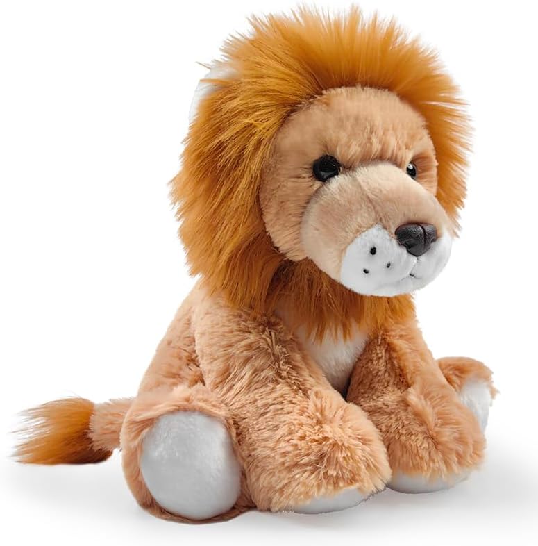 Lion Stuffed Animal Toys, 8.5 Inch Soft and Cuddly Lion Plush Animals Toy, Cute and Realistic Animals Gifts for Boys and Girls Toy for Toddlers 1-3 - Image 6