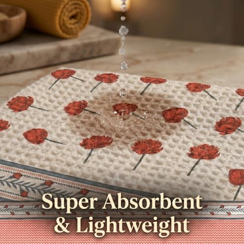 Image of Mafatlal Madhuban Soft & Absorbent Cotton Bath Towel (147x76 cm) | 250 GSM | Lightweight, Quick Dry, Floral Design